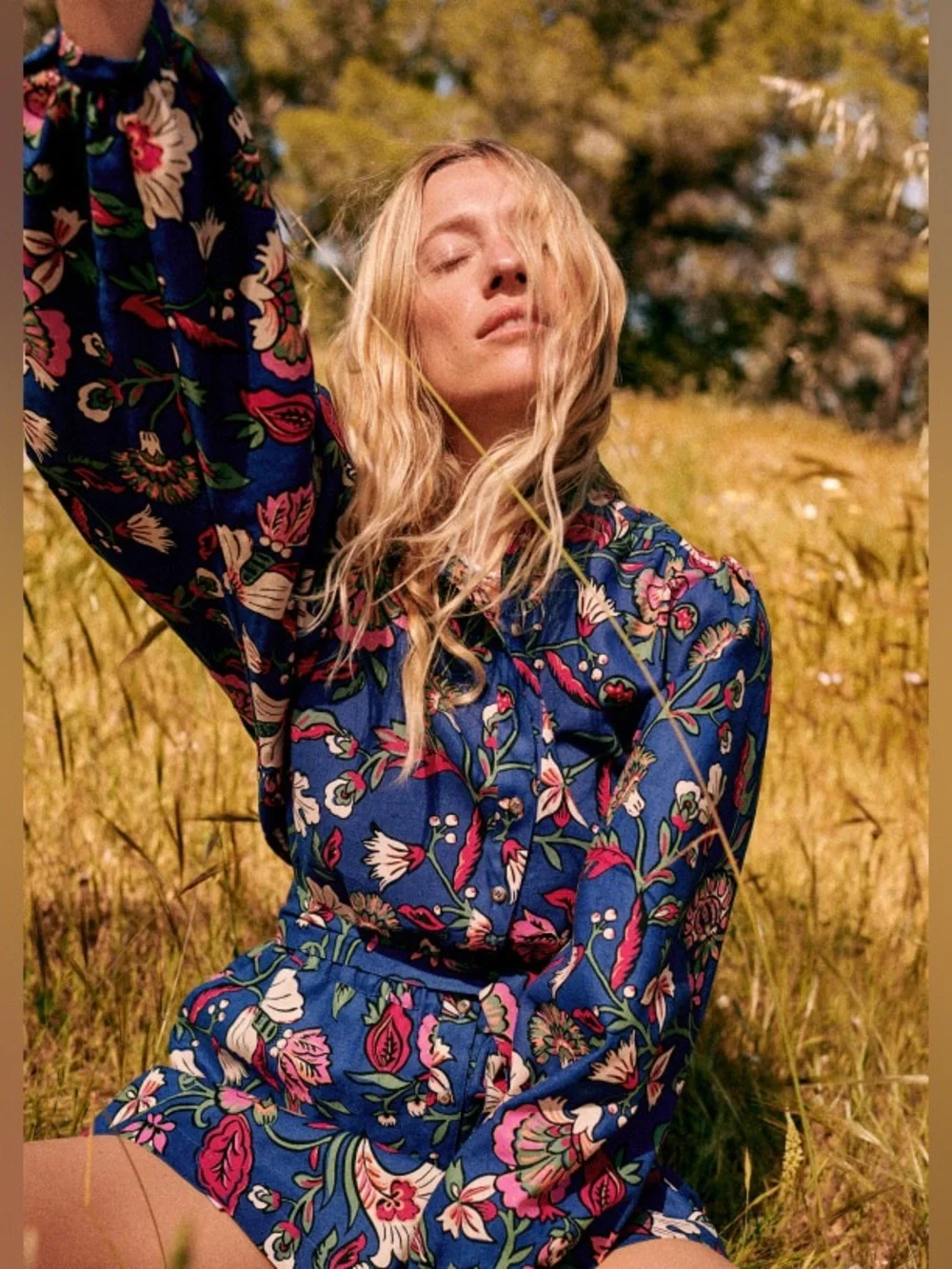 Sezane vibrant floral